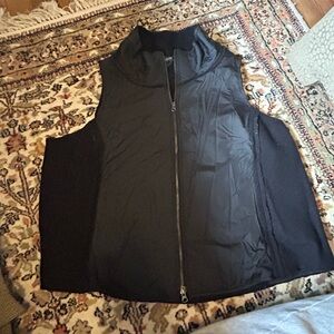 Eileen Fisher Black Quilted Vest